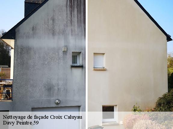 Nettoyage de façade  croix-caluyau-59222 Davy Peintre 59