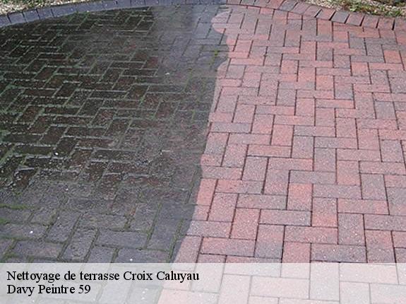 Nettoyage de terrasse  croix-caluyau-59222 Davy Peintre 59