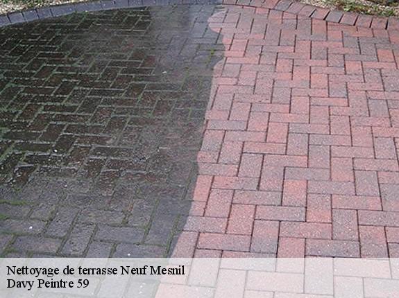 Nettoyage de terrasse  neuf-mesnil-59330 Davy Peintre 59