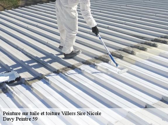 Peinture sur tuile et toiture  villers-sire-nicole-59600 Davy Peintre 59